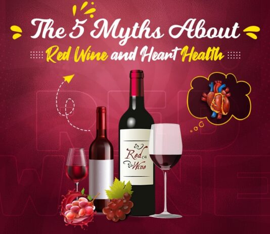 Top 5 Myths and Fact About Red Wine and Heart Health Red Wine, Red Wine Myth, Myths about Red Wine, Heart Health, Genmedicare