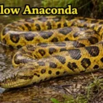 Yellow Anaconda in natural habitat